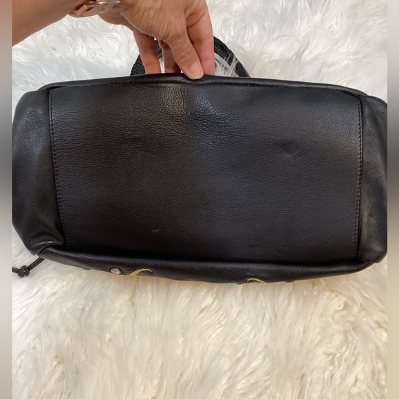 Carlos Falchi Black Embellished Leather Bag - Picture 16 of 16